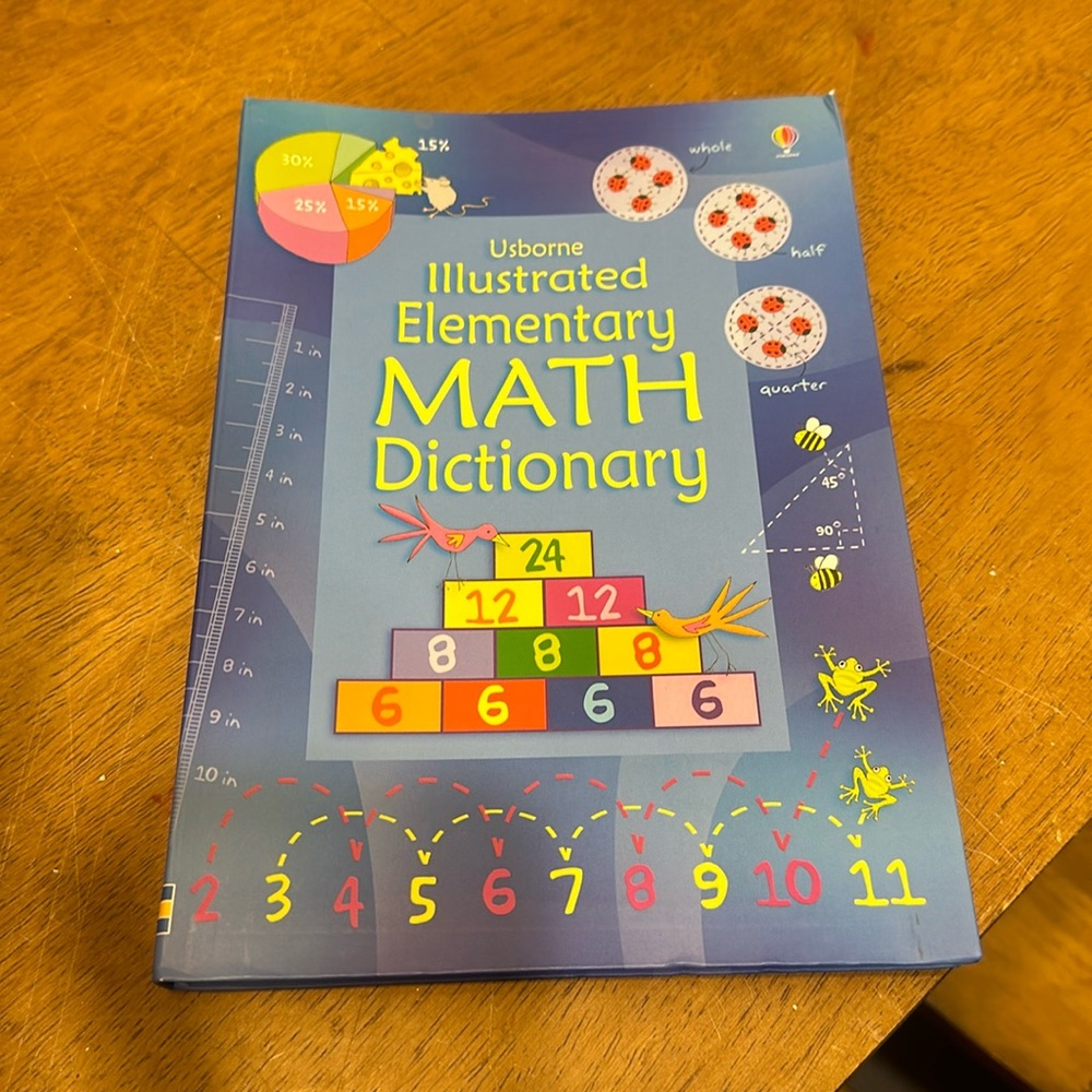 Usborne - Elementary Math Dictionary/Reference book - Like New